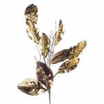Декорация Веточка с золотыми листьями 26х80см